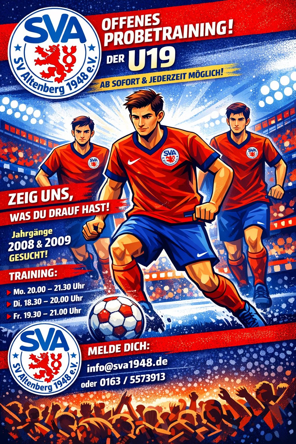 Offenes Probetraining U19 Junioren