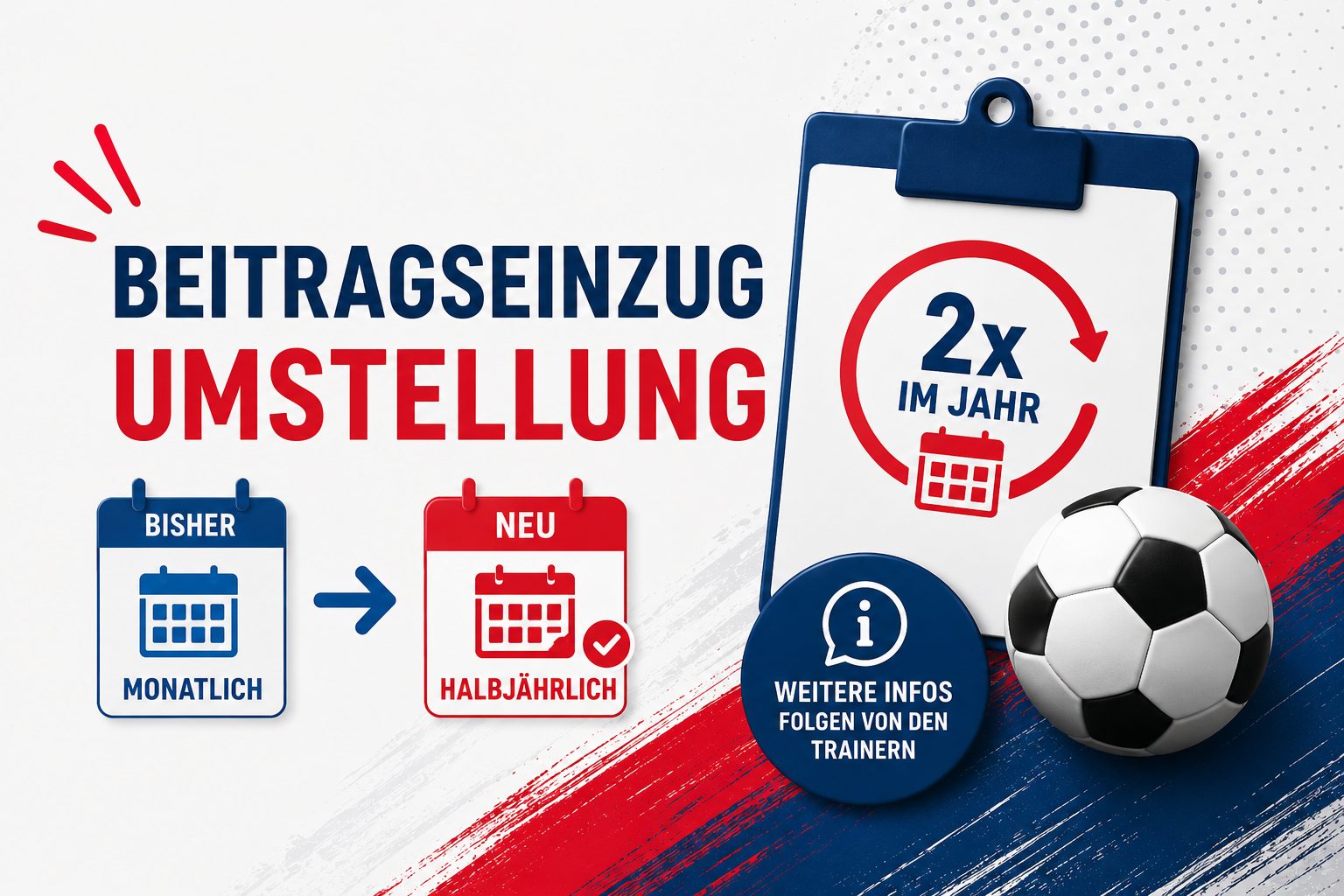 Vorankündigung: Änderung Beitragseinzug