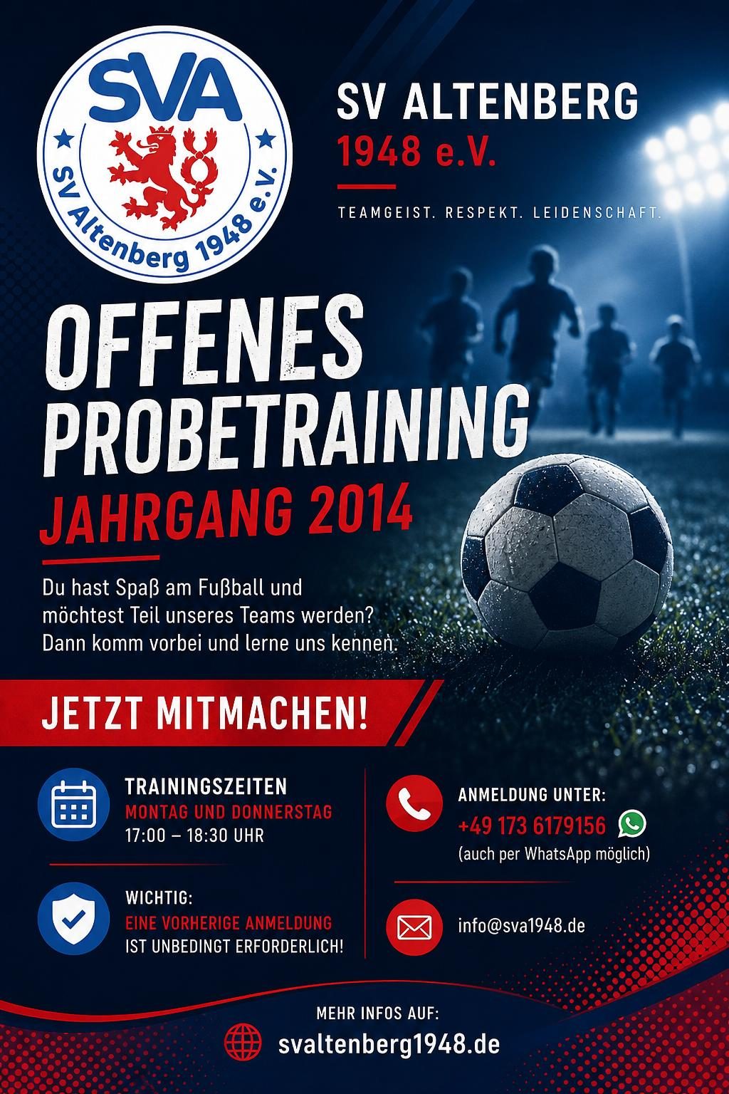 Probetraining D Jugend